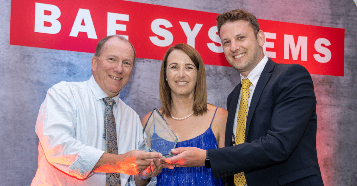 Winner At BAE Systems Quality Awards Somers