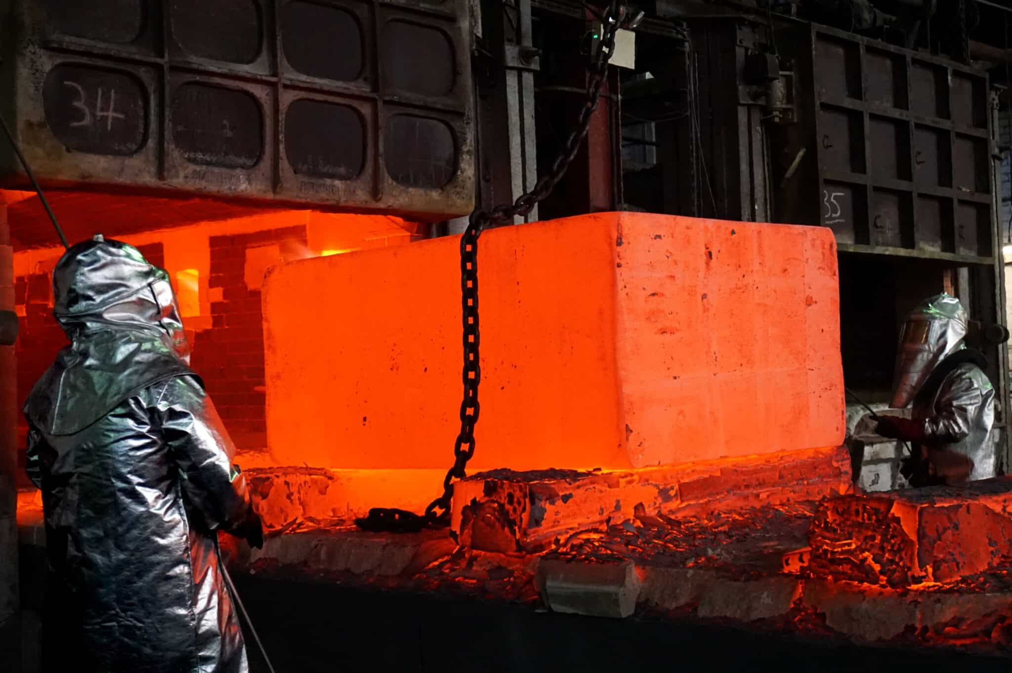 Subcontract heat treatment being performed in Birmingham at Somers Forge