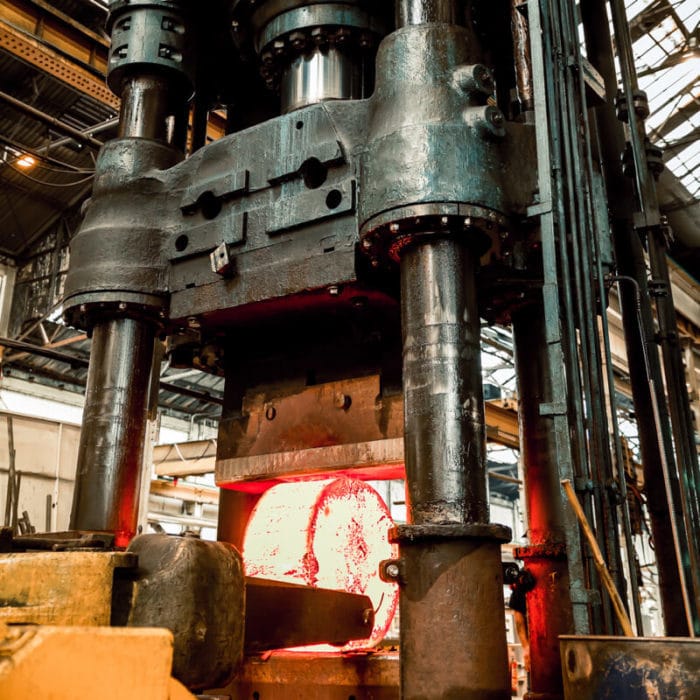 Somers Forge hydraulic press forging
