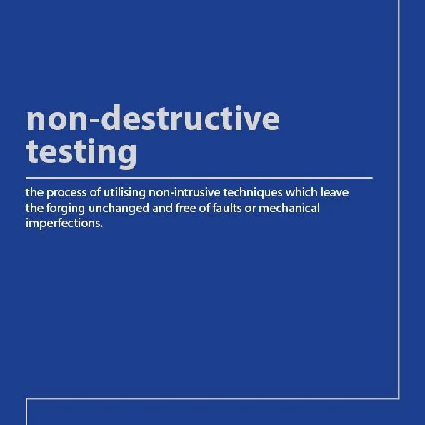 Non-Destructive Testing uses techniques that assess a forging without altering it or causing defects. 

#somersforge #forgingastrongerfuture