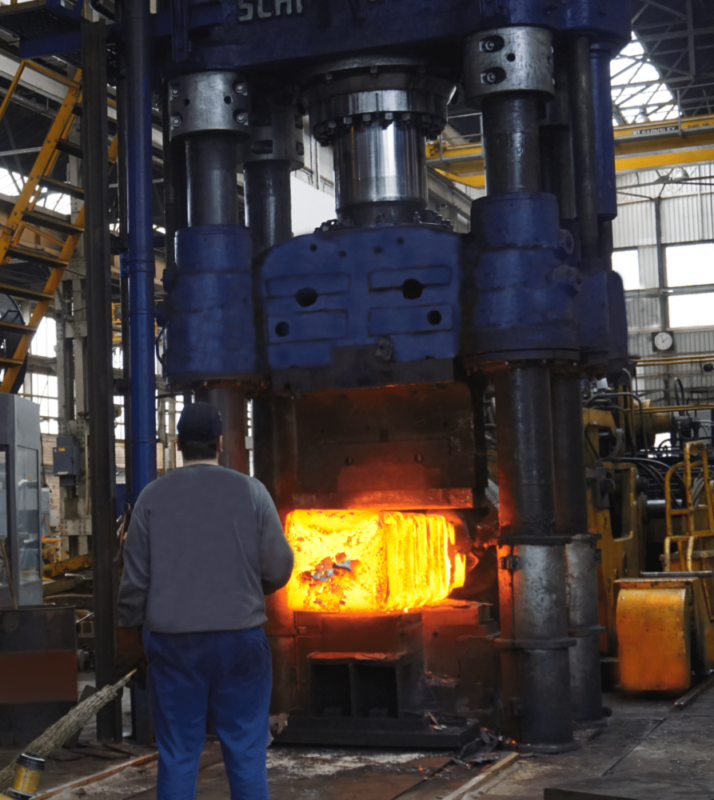 Stainless Steel Being Forged at Somers Forge