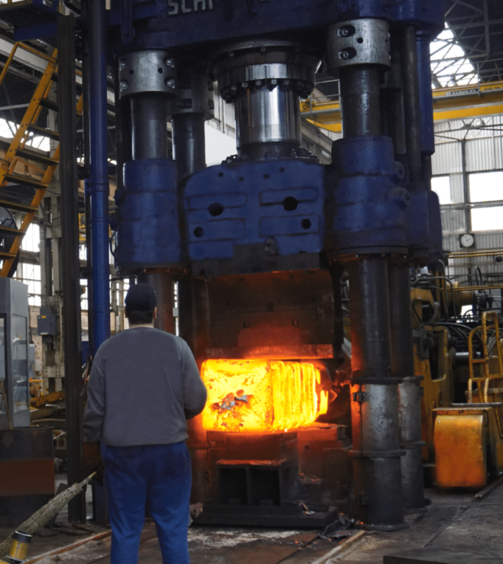 Stainless Steel Being Forged